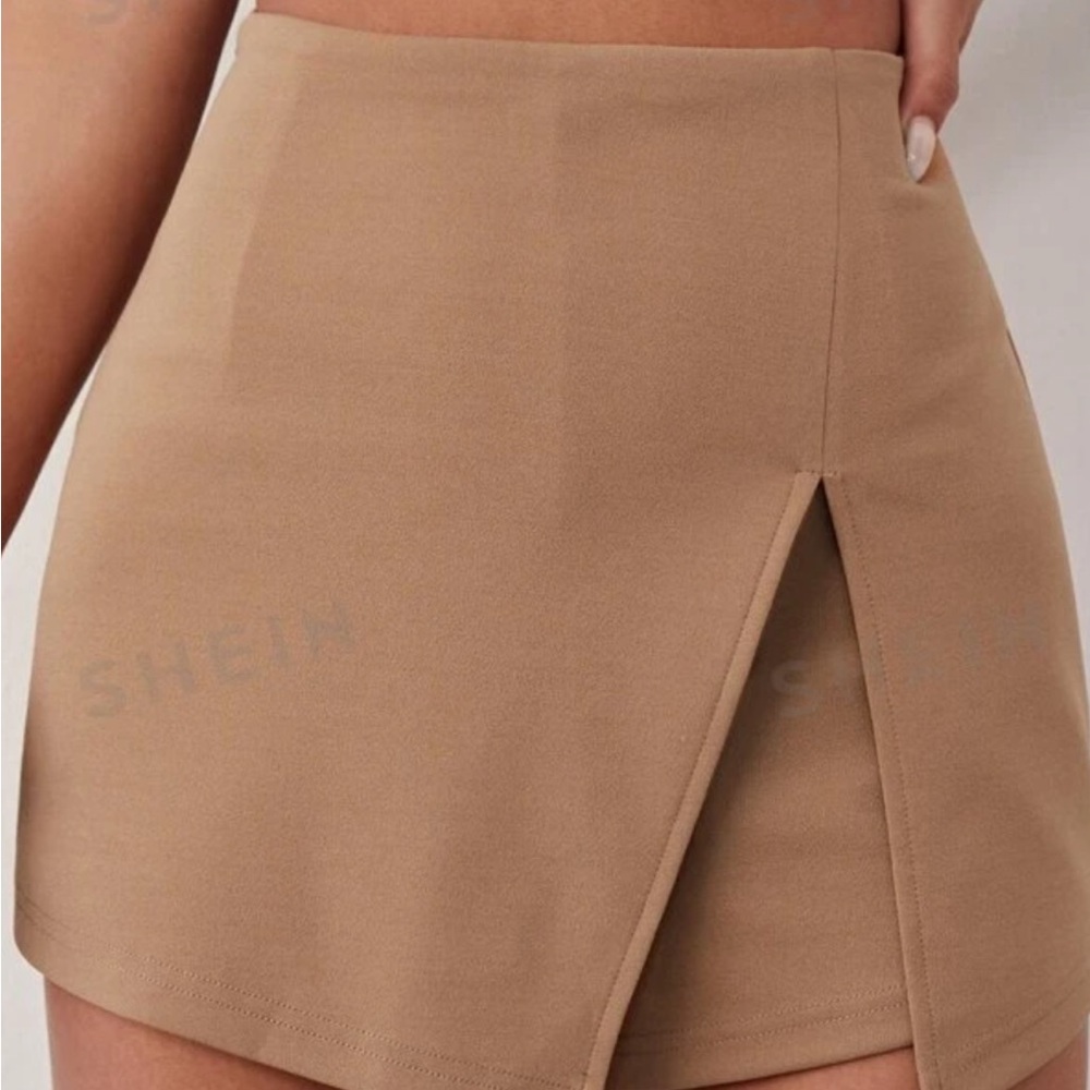 SHEIN Tan Mini Skirt